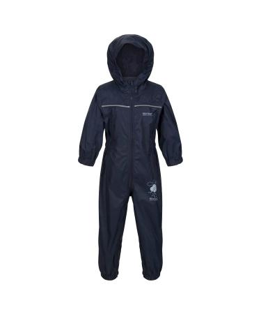 Regatta Unisex Kids Puddle Iv All-in-One Suit 12-18 Months Navy