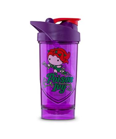 Shieldmixer Hero Pro Classic Shaker Poison Ivy Mini - BPA-free - Gym accessories - Protein shaker - Fitness drinking bottle - Purple - 700ml