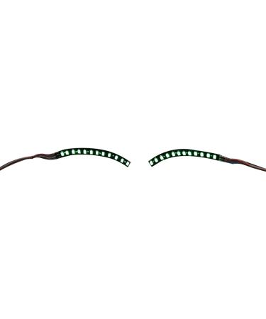 LED Eyelashes Light Safe Low Current Eye Friendly Light Up LED Eyelid Eyeliner Sticker Face Jewelry for Party Nightclub Stage Halloween Party Queen Essential (Green) - Buy Online on GoSupps.com