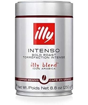 illy Intenso Whole Bean Coffee Roast Intense Robust and Full Flavored With Notes of Deep Cocoa 100% Arabica Coffee No Preservatives Dark 250g (Pack of 6) Intenso Bold Roast 250 g (Pack of 6) - Buy Online on GoSupps.com