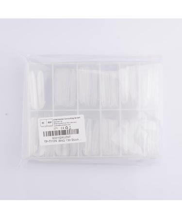 BNG Dual Forms System Flat Square Full Cover Poly Nail Gel Extension - 130 PCS Professional Nail Form Mold for Quick Building and Reusable Tips - Buy Online on GoSupps.com