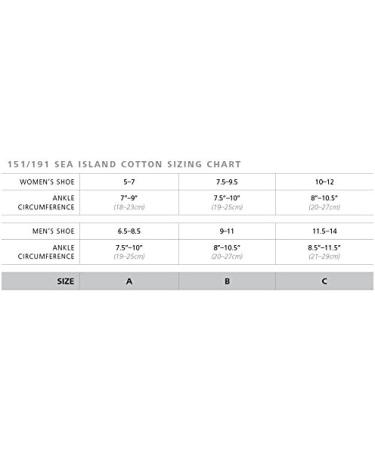 Sigvaris Women's SEA Island Cotton 151 Knee-High Compression Socks 15-20mmHg - Black, Size 7-9 - Buy Online on GoSupps.com