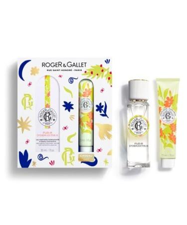 ROGER & GALLET | Osmanthus Flower Gift Set | 1 fl oz Wellbeing Fragrant Water | 1 oz Hand & Nail Cream | Limited Edition Osmanthus flower Minis Gift Set - Buy Online on GoSupps.com