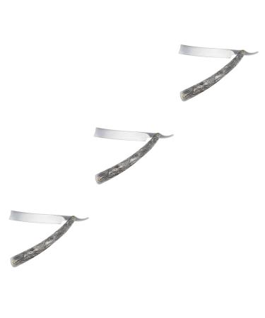 Beavorty 3 Stk Manual Razor Old Razor Hand Razor For Men Razor Set For Men With Manual Razor Face Razing Bart Razier Bart Razor.