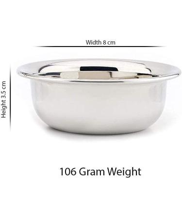 Premium Stainless Steel Men Shaving Bowl with Natural Shaving Soap - Long Lasting Fragrance | Ideal for Daily Use - Buy Online on GoSupps.com