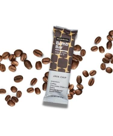 Blender Bombs Bomb Bar Java Chip Case - 9 Plant-Based Nutrition Bars - Buy Online on GoSupps.com