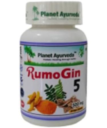 Planet Ayurveda RumoGin 5 Capsules - Pack of 2 Bottles (60 Capsules x 2) - 1000mg Total - Buy Online on GoSupps.com