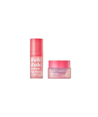 Bubi Bubi Bundle | Bubi Bubi Lip Scrub + Bubi Bubi Lip Mask | Exfoliating Lip Scrub Hydrating Lip Sleeping Mask