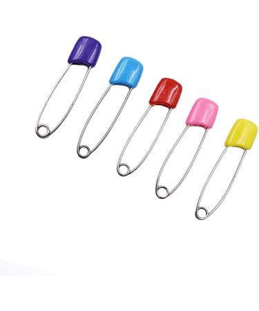 U-M Pulabo Multi-Colored Safety Pins - 5Pcs Reusable Plastic Head Infant Diaper, Medium Size - Buy Online on GoSupps.com