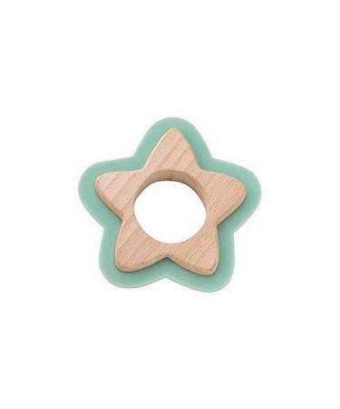 Toy sensory teether star (green)