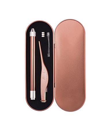Ear Care 2 Pcs Earwax Removal Ear Pick Set Stainless Steel Tweezer Remover Spoon Baby Kids Adult Earpick (gold)
