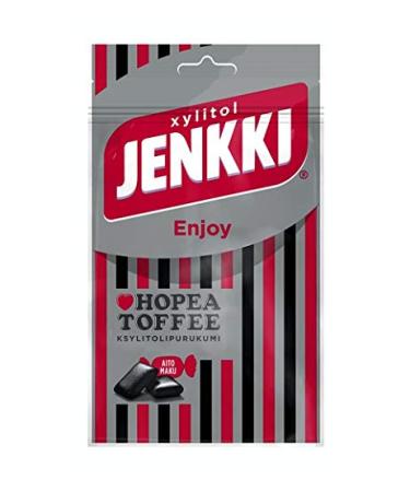 Cloetta Jenkki Xylitol Hopea Toffee Chewing Gum, 1 Pack of 70 g