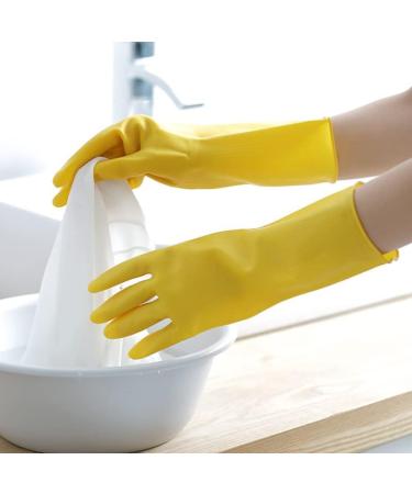 2 Pairs of Protective Gloves Thickened Latex wear-Resistant Durable Cleaning dishwashing and Laundry (Size : Small) - Buy Online on GoSupps.com