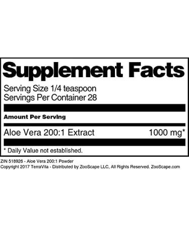 Aloe Vera 200:1 Powder (1 oz ZIN: 518926) - Buy Online on GoSupps.com