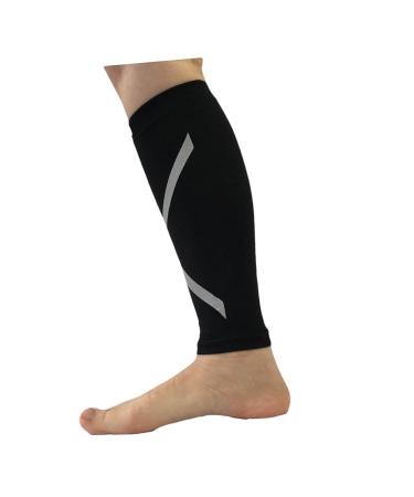 Mobestech Compression Socks - Calf Sleeves for Football & Night Runs | Large Black - Buy Online on GoSupps.com
