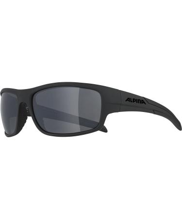 ALPINA TESTIDO - Mirrored Shatterproof Sports & Cycling Glasses for Adults | 100% UV Protection | All Black - Buy Online on GoSupps.com