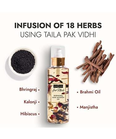 Kapiva Bhringraj Hair Nourishing Oil 200ml - 100% Ayurvedic Formula for Voluminous Hair in 90 Days - Buy Online on GoSupps.com