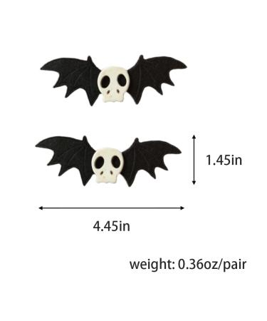 ZHOUMEIWENSP Halloween Bat Skull Hair Clips - Retro Punk Hairpin for Novelty Hair Styles - Buy Online on GoSupps.com