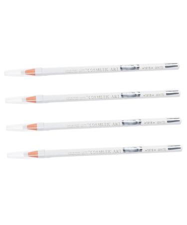BATHVEVE 4 Pieces Eyebrow Pencil Waterproof Eyebrow Pencil White Makeup Pencil White Eyebrow Pencil Pens Makeup Pen for Eyebrows White Eyeliner Pencil Eyebrow Pen Paste