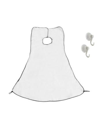 Beard Catcher Beard Trimming Apron Beard Bib for Men Beard Styling Shaving Trim Your Beard in Minutes Without The Mess White Beard Catcher