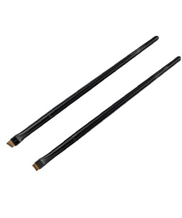 Tossper 2 pieces Blade make-up brush angled thin eyebrow brush flat fine eyeliner brushes of professional liner brow beauty tool