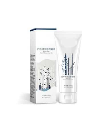 Birch Sap Cleanser Gel & Toner - Brighten Facial Skin Hydrating Soothe Sensitive Redness Oil-Control Daily Moisturizing Skincare(1PCS)