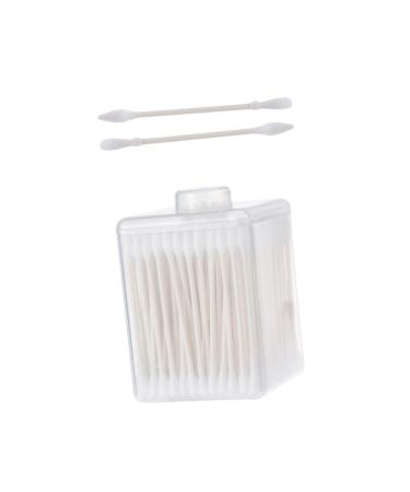 3 Boxes Cotton Swabs Double Head Cotton Swab Beauty Cotton Swab Makeup Cotton Swab Clean White Stick Size 2 White