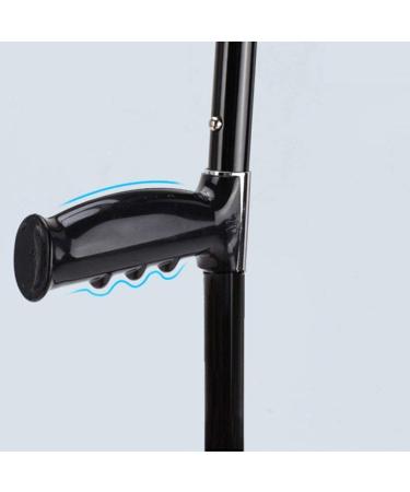 PSMPENG LRVTREC Forearm Crutches Adjustable Healthcare Forearm Crutches Adjustable Single Walking Stick with Non Slip Tip & Durable Thicken 1. 2mm Metal Frame Adults Crutch Black Lightweight Arm - Buy Online on GoSupps.com