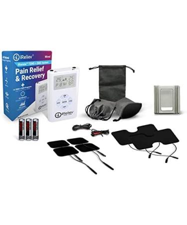 TENS Unit & EMS Muscle Stimulator Combo for Pain Relief & Muscle Recovery - Targets Shoulders, Back, Abs, Legs, Knees | Soothes Arthritis & Sore Muscles - Buy Online on GoSupps.com