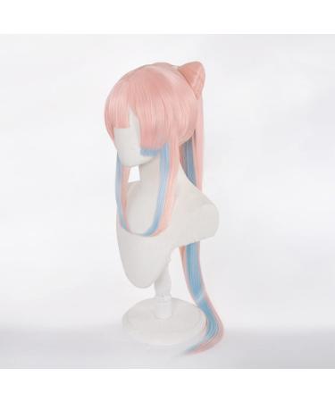 Lwiuentx Genshin Impact Sangonomiya Kokomi Long Pink Blue Wig | Halloween Cosplay + Free Wig Cap - Buy Online on GoSupps.com