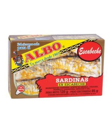 Sardines Escabeche Albo net weight 120g - pack of 5 units