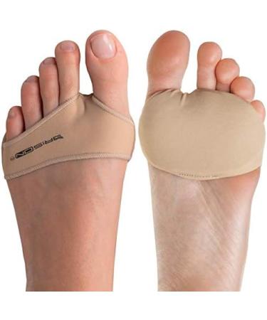 BALL OF FOOT CUSHION SLEEVES - Metatarsal Pads for Burning Sensations, Metatarsalgia Pain Relief - Gel Pads for Men & Women - Beige - Buy Online on GoSupps.com