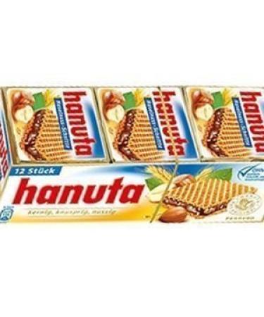 HANUTA Crispy WAFERS 72 Pieces (36 x 2) with Total 1500 Grams