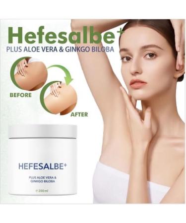 Yeast Ointment Yeast Ointment with the plus of Aloe Vera and Ginkgo Biloba Yeast Body Peeling Premium Quality for Rubbing Skin and Dry Skin Yeast Ointment for Women and Men (200ml 2pc) - Buy Online on GoSupps.com