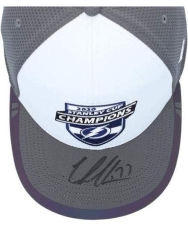 Victor Hedman Tampa Bay Lightning 2020 Stanley Cup Champions Autographed Locker Room Cap - Autographed NHL Hats - Buy Online on GoSupps.com