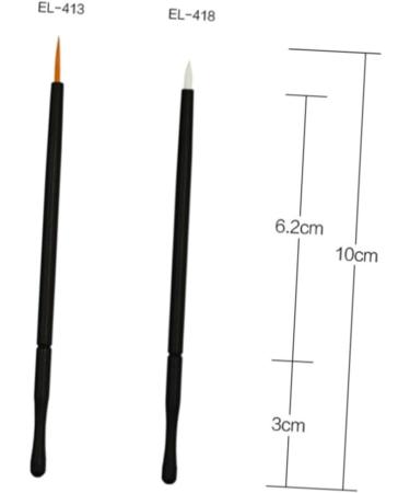 Beavorty White Eyeliner Pencil 50Pcs white cosmetic Eyeliner brush Disposable Eyeliner tool liquid eyeliner eyes 10*0.5cm White - Buy Online on GoSupps.com