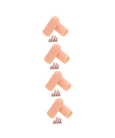 FRCOLOR 8 Pcs Toe Protector Toe Corn Covers Toe Caps Toe Corn Protectors Toe Sleeve As Shownx4pcs Size 4x4pcs