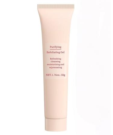 Deep Pore Cleansing Exfoliating Gel - Gentle Face Scrub for Blackhead Removal & Dead Skin Hydrating Moisturizing Face Wash Gel for All Skin Types 1.76oz/50g