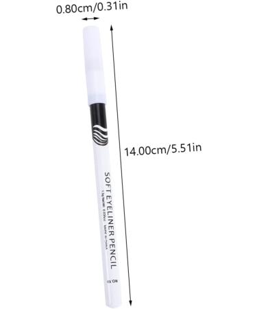 Healvian 120 Pcs Eyeliner Pencil White Eyeliner White Eye Liner Pencial Coloured Eyeliner Liquid Wooden Pole - Buy Online on GoSupps.com