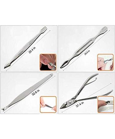 Professional Nail Clippers Set YRHOME 12 Piece Stainless Steel Manicure Kit Fingernail and Toenail Clipper Cutter Includes Cuticle Remover Stainless Steel Sharp Sturdy Trimmer Set with Portable Tra - Buy Online on GoSupps.com