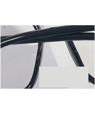 Square Blue Light Blocking Retro Oversized Reading Glasses - Anti-UV +300 Black Eyewear - Buy Online on GoSupps.com