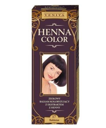 Henna Color 17 Eggplant Hair Balsam Hair Color Effect Of Natural Hair Dye Hen Eco