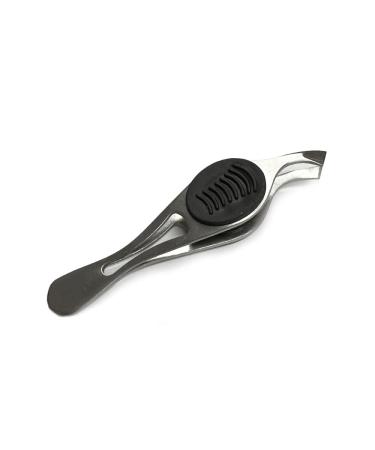 Slant Tip Angled Tweezers Eyebrow Refine Wide Grip Stainless Steel Precision Tip