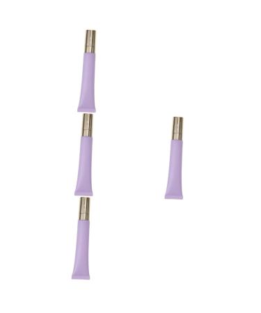 FRCOLOR FRCOLOR 4 Pieces Eye Cream Massage Bottles Eye Cream Cosmetic Container Containers for Lip Balm Glaze Cream Lip Stain Lip Gloss Cosmetic Tube Empty Essential Oil Tube Alloy