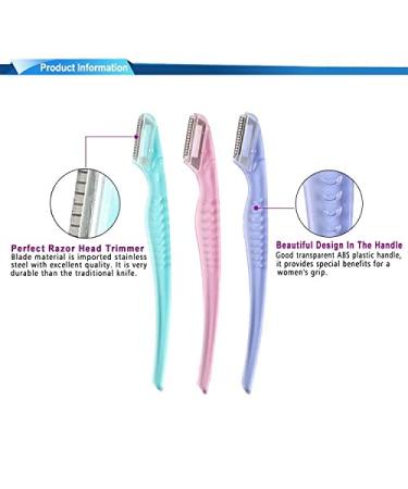 AOLDHYY Eyebrow Razor & Facial Hair Remover - Stylish Garden Sculpture D cor in Pink Purple Blue | International Shipping Available - Buy Online on GoSupps.com