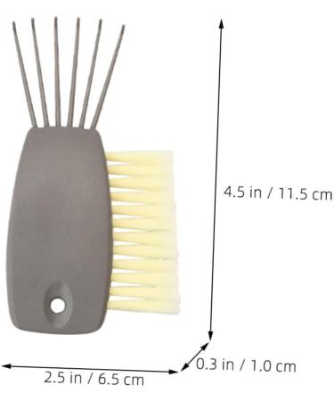 FOMIYES Ensemble De 3 Outils De Nettoyage De Brosse Cheveux Ergonomiques 2 En 1 Pour Enlever Les Poils Mouill s 11.50X6.50X1.00CMx3pcs gris clairx3pcs - Buy Online on GoSupps.com