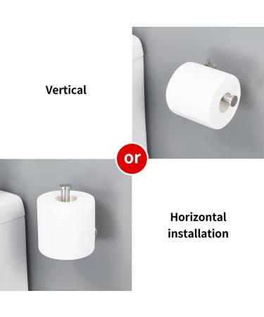 Vinobbi Modern Wall-Mounted Toilet Paper Holder - Stainless Steel 304 Satin Brushed Finish - Buy Online on GoSupps.com
