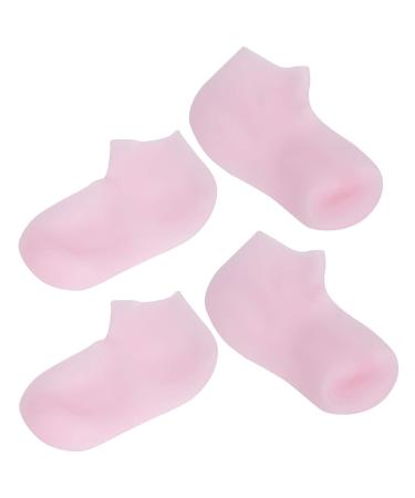 2 Pairs Reusable Anti-Crack Peeling Spa Gel Socks for Men & Women - Size M (36-38) - Perfect Pedicure Treatment - Buy Online on GoSupps.com