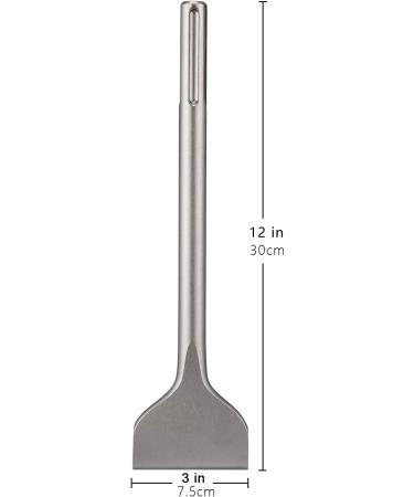 Firecore FS18626 3-in Wide SDS Max Scaling Chisel | Compatible with SDS Max Hammers | 3 X 12 Straight Blade - Buy Online on GoSupps.com