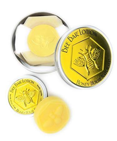 Bee Bar Honey House Naturals Duo   Small 6 Ounce and Large 2 Ounce  All Natural Ultra Moisturizing Lotion Bar Infused with Essential Oils and Butters   Made in USA (Vanilla) - Buy Online on GoSupps.com